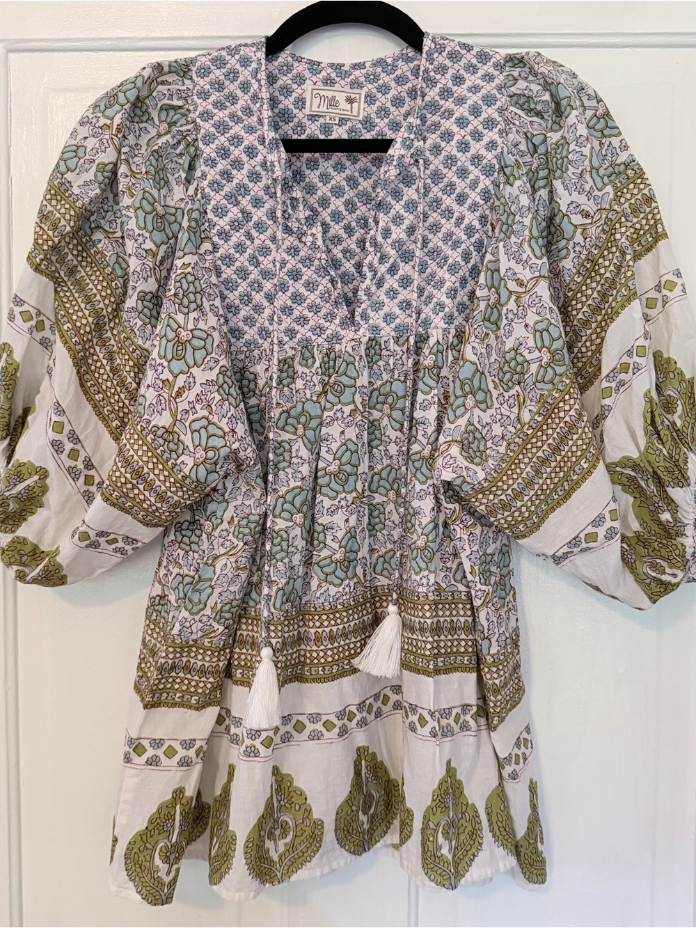 Mille Boho Floral Smocked Tunic Charlie Top